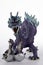 Purple Dragon Figurine Protecting Its Hatching Chicks II