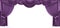 Purple drapery frame