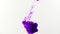 Purple Drop Of Ink in Water