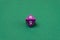 Purple eight sided dice for board games