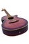 Purple electro acoustic guitar isolated