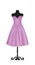 Purple elegant dress on mannequin