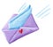 Purple envelope