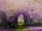 Purple Fairy Woodland Path  Flowering Arch