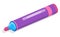 Purple Felt-Tip Pen icon Isometric Style Vector
