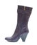 Purple female leather boot