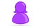 purple female lesbian bisexual profile picture, silhouette profile avatar icon symbol