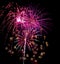 Purple Fireworks at Luray Caverns