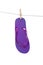 Purple flipflop sandal on white