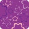 Purple floral retro wallpaper