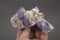 Purple flourite mineral specimen from baluchistan pakistan