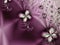 Purple Flower Satin Background