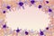 Purple flowers background