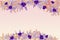 Purple flowers background