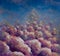 purple fluffy clouds to blue sky acrylic painting fantasy art