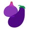 Purple food icon, isometric style