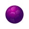 Purple football or soccer ball Sport equipment icon