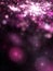 Purple fractal glittering bokeh