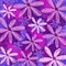 Purple Funky Floral Pattern Deign