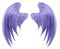 Purple Furry Fairy Wings