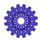 Purple gear wheel or cog