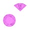 Purple gemstone vector