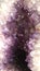 Purple geode crystals