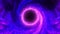 purple glow black hole with nebula gas cloud in space