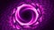 Purple glowing artificial wormhole