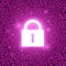 Purple glowing lock