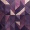 Purple And Gold Geometric Pattern With Glazed Surfaces