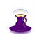 Purple golden cup