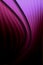 Purple gradient background with wavy lines.