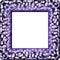 Purple gray white decorative digitally rendered frame