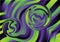 Purple and Green Liquid Color Ripple Lines Background