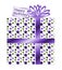 Purple and Green Polka Dot Gift