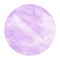 Purple hand drawn watercolor circular frame background texture with stains