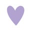 Purple heart love romantic passion icon