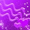 Purple Hearts and Sparkles Backdrop