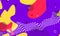 Purple Hipster Artwork. Child Cover. Salmon Fluid