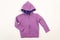 Purple hooded sweatshirt