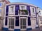 Purple house in Sarria