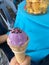 Purple ice cream