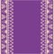 Purple Indian henna border design