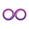 Purple Infinity symbol icons vector illustration. Unlimited, limitless symbol, sign. Infinity icon