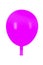 Purple inflatable balloon on a white background, isolated image