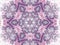 Purple kaleidoscope fractal shape