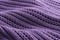 Purple knit fabric background