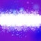 Purple knitted background with snowing cloud for