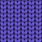Purple knitted seamless pattern